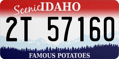 ID license plate 2T5716O