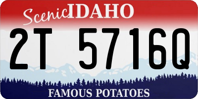 ID license plate 2T5716Q