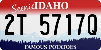 ID license plate 2T5717Q