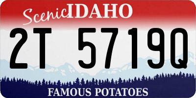 ID license plate 2T5719Q