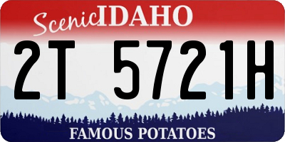 ID license plate 2T5721H
