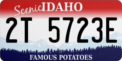 ID license plate 2T5723E