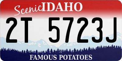 ID license plate 2T5723J