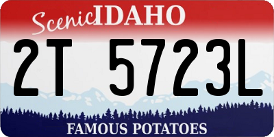 ID license plate 2T5723L