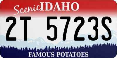 ID license plate 2T5723S