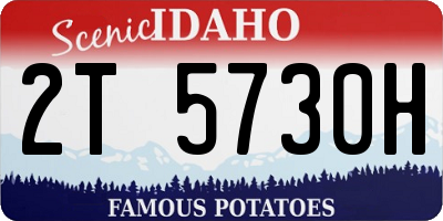 ID license plate 2T5730H