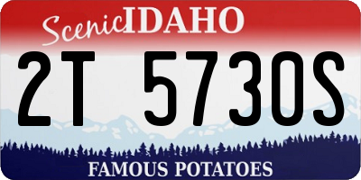 ID license plate 2T5730S