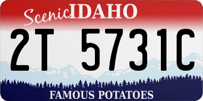 ID license plate 2T5731C