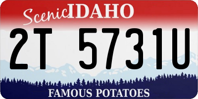 ID license plate 2T5731U