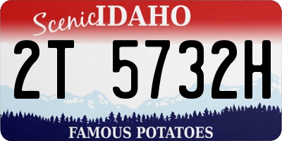 ID license plate 2T5732H