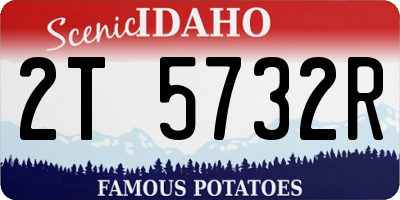 ID license plate 2T5732R