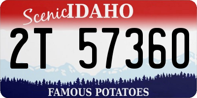 ID license plate 2T5736O