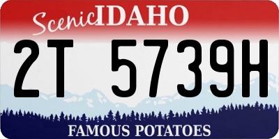 ID license plate 2T5739H