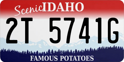 ID license plate 2T5741G