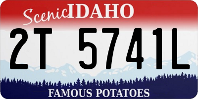 ID license plate 2T5741L
