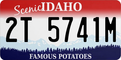 ID license plate 2T5741M