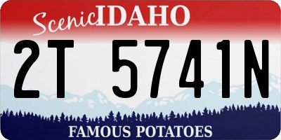 ID license plate 2T5741N
