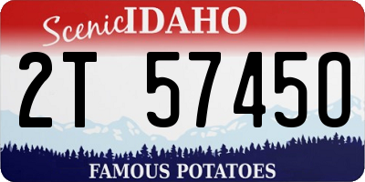 ID license plate 2T5745O