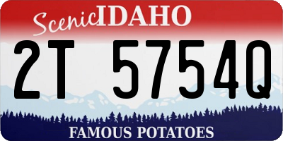 ID license plate 2T5754Q