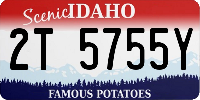 ID license plate 2T5755Y