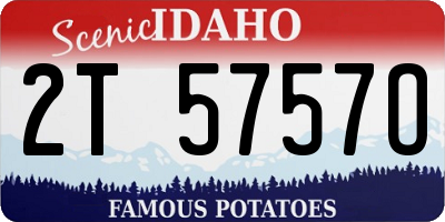 ID license plate 2T5757O