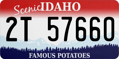 ID license plate 2T5766O