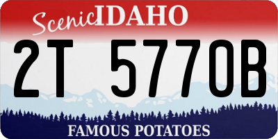 ID license plate 2T5770B