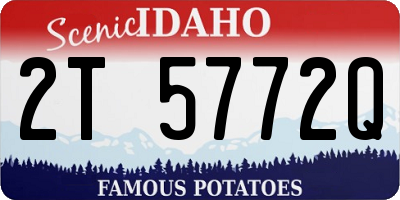 ID license plate 2T5772Q