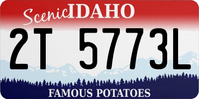ID license plate 2T5773L