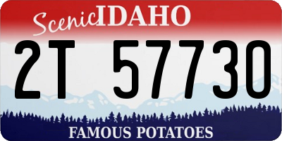 ID license plate 2T5773O