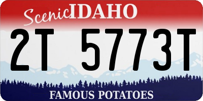 ID license plate 2T5773T