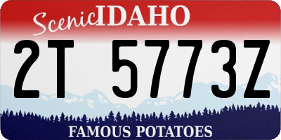ID license plate 2T5773Z