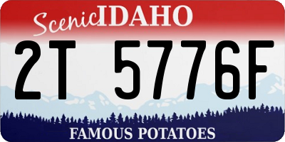 ID license plate 2T5776F