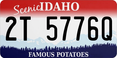 ID license plate 2T5776Q