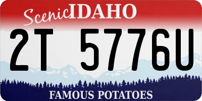ID license plate 2T5776U