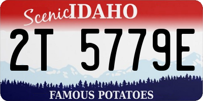 ID license plate 2T5779E
