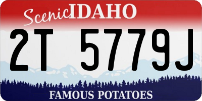 ID license plate 2T5779J