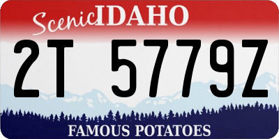 ID license plate 2T5779Z