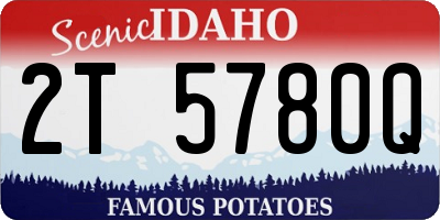 ID license plate 2T5780Q