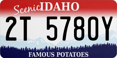 ID license plate 2T5780Y