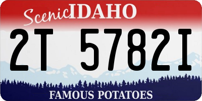 ID license plate 2T5782I