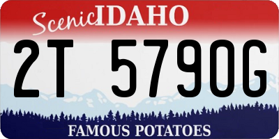 ID license plate 2T5790G