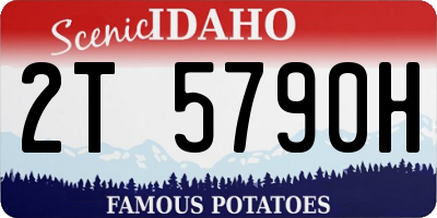 ID license plate 2T5790H