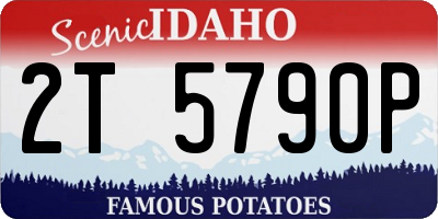 ID license plate 2T5790P