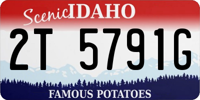 ID license plate 2T5791G