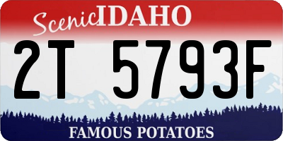 ID license plate 2T5793F