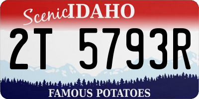 ID license plate 2T5793R