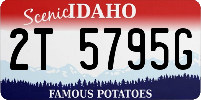 ID license plate 2T5795G