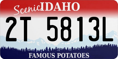 ID license plate 2T5813L