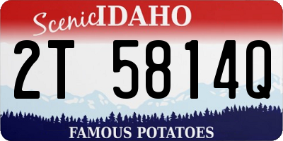 ID license plate 2T5814Q